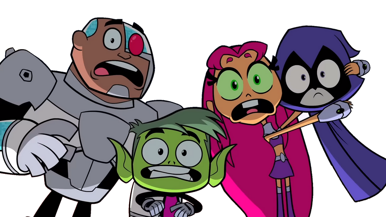 Cyborg, Beast Boy, Starfire and Raven scared by Markendria2007 on ...