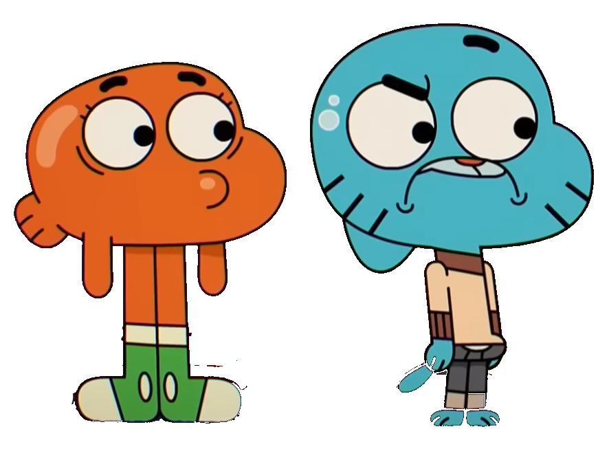 Darwin and Gumball shocked by Markendria2007 on DeviantArt