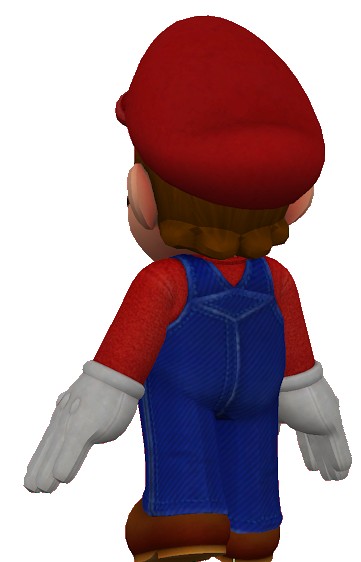 Mario Back Render Mario back view by Markendria2007 on DeviantArt