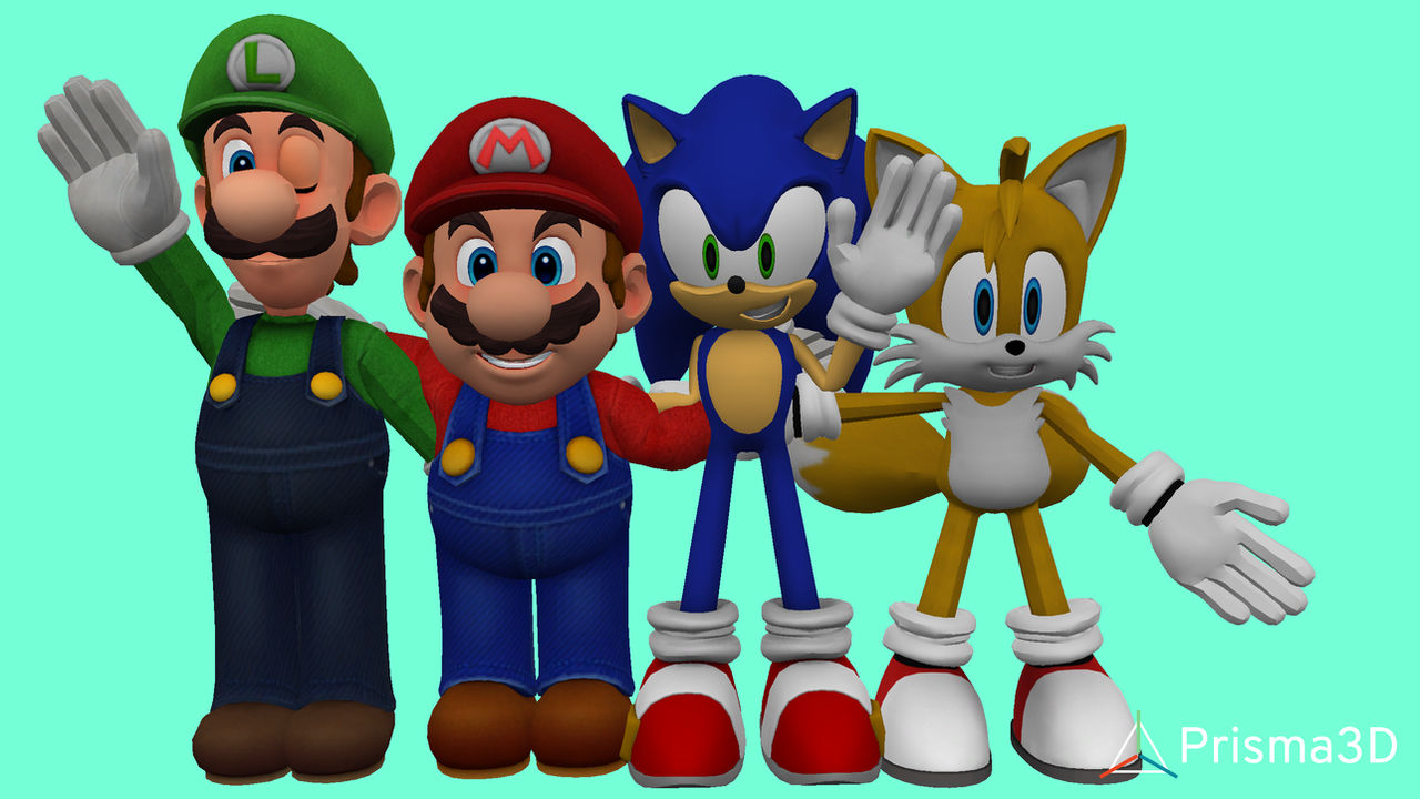 M And S Boys (Mario, Sonic, Tails, Luigi) by Markendria2007 on DeviantArt
