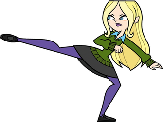 Dawn (Total Drama) fighting poses