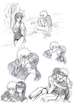 NaruHina Sketches 11-13-2011