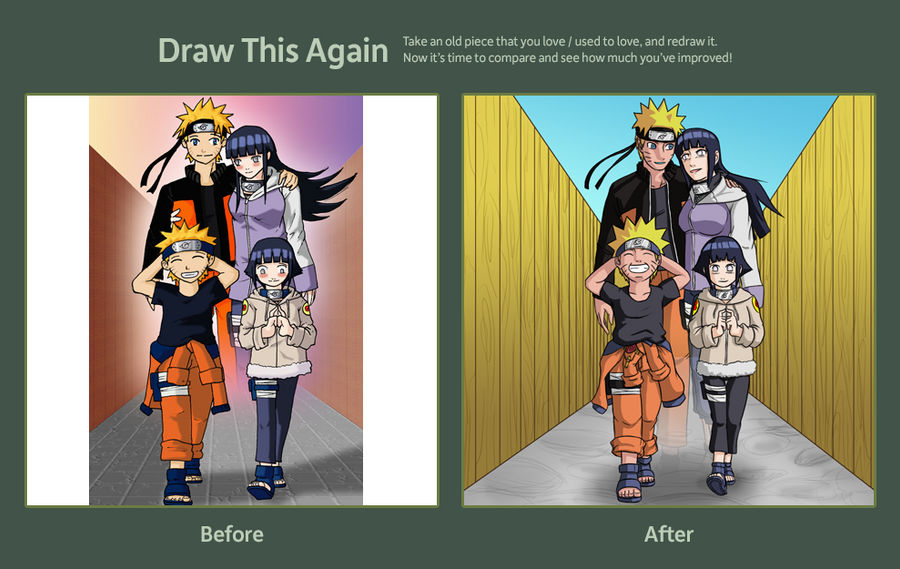 NaruHina: draw it again contest
