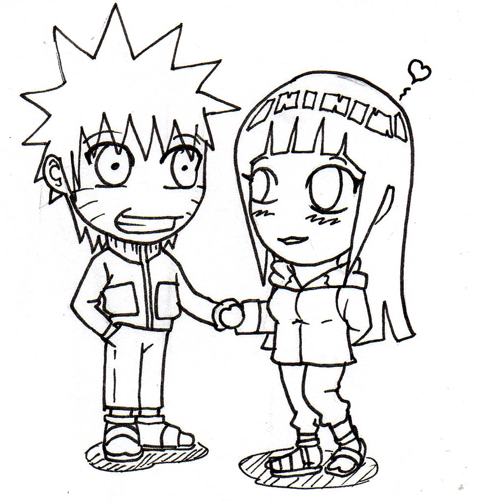 Naruhina: Holding hands