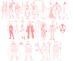 Princess Resue- character design roughs 01 v2