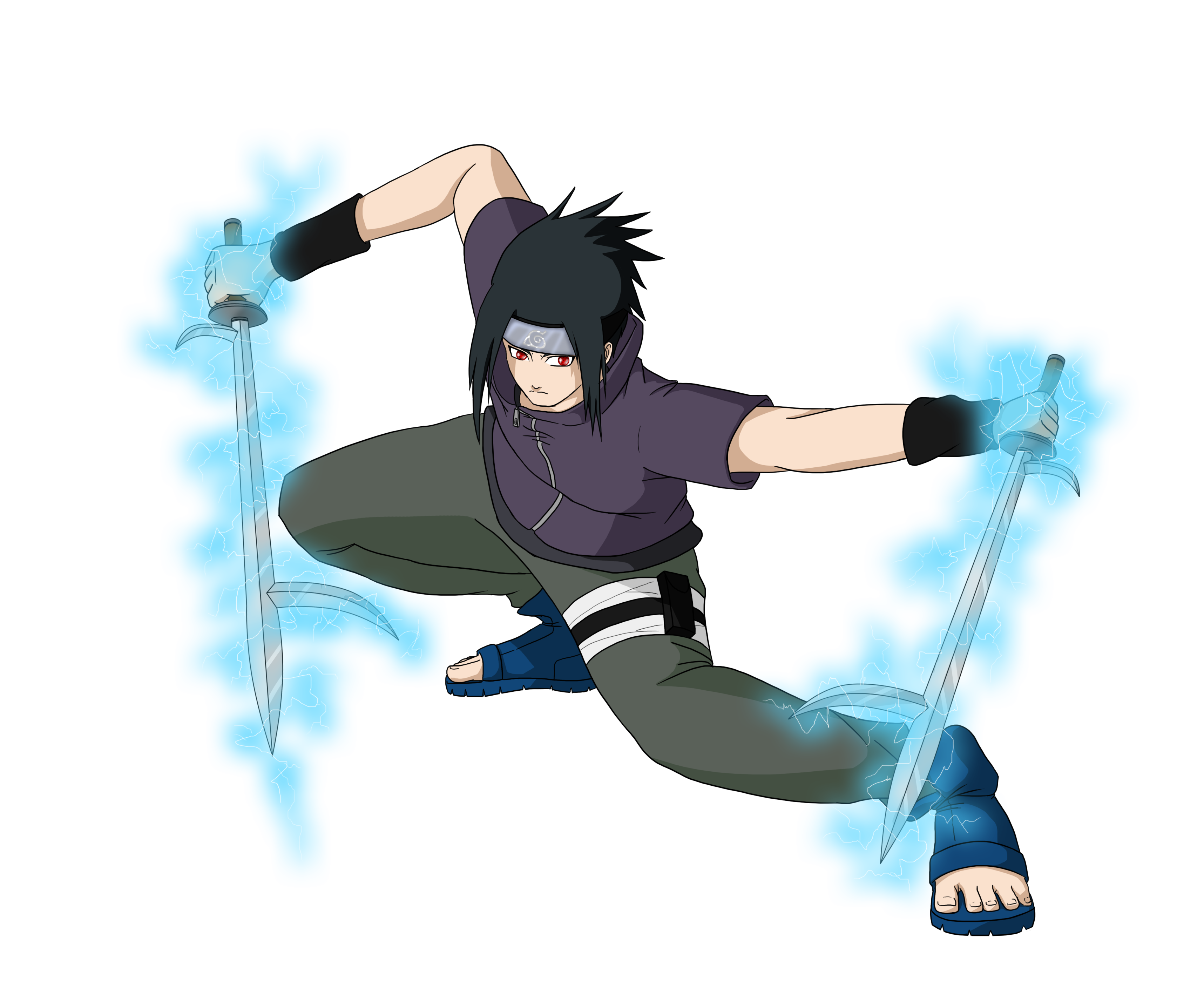 Sasuke Jutsu: Chidori Katana - Kiba