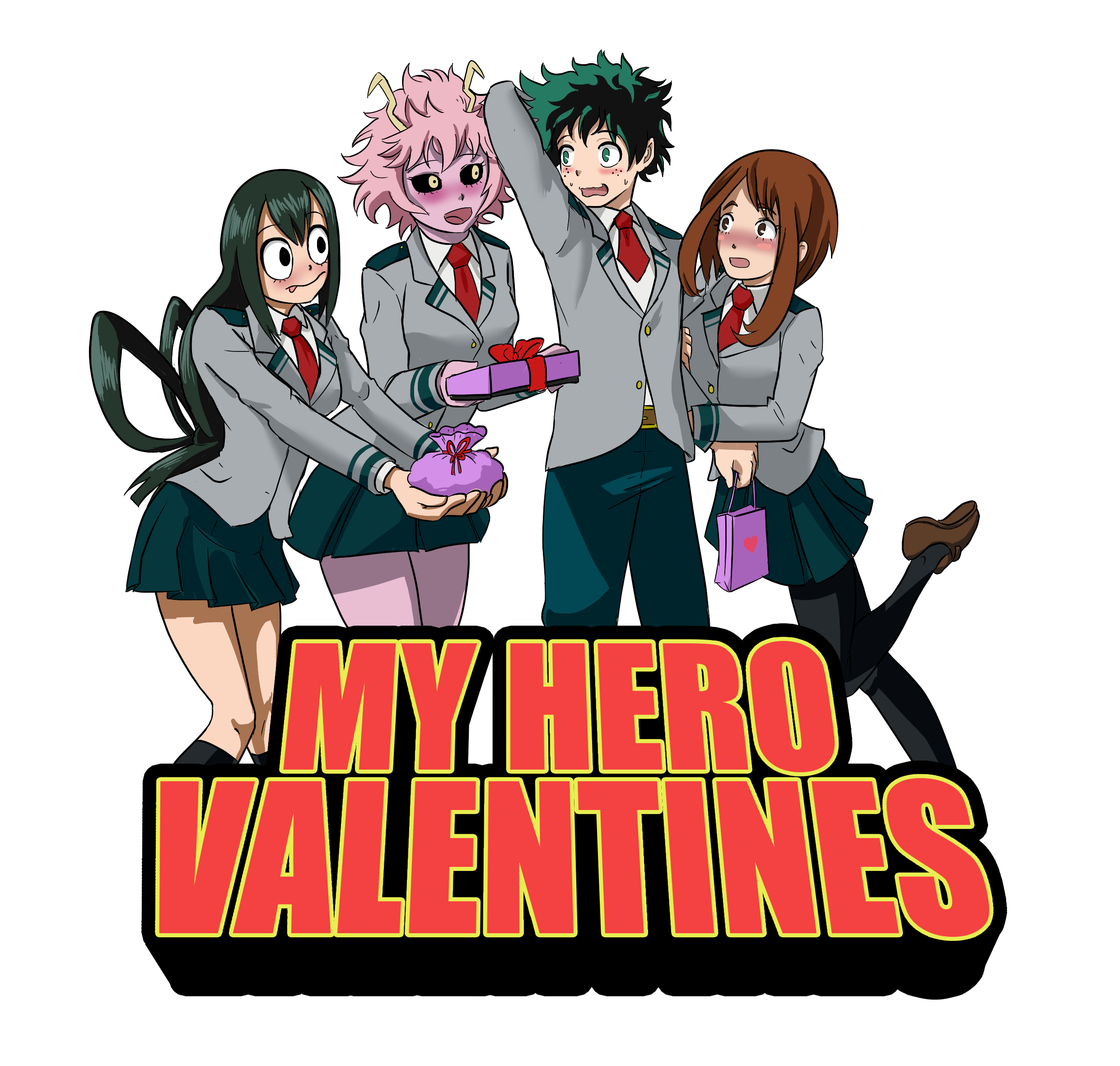 TT19 Boku no Hero Academia Dekus Valentine Harem by mattwilson83 on
