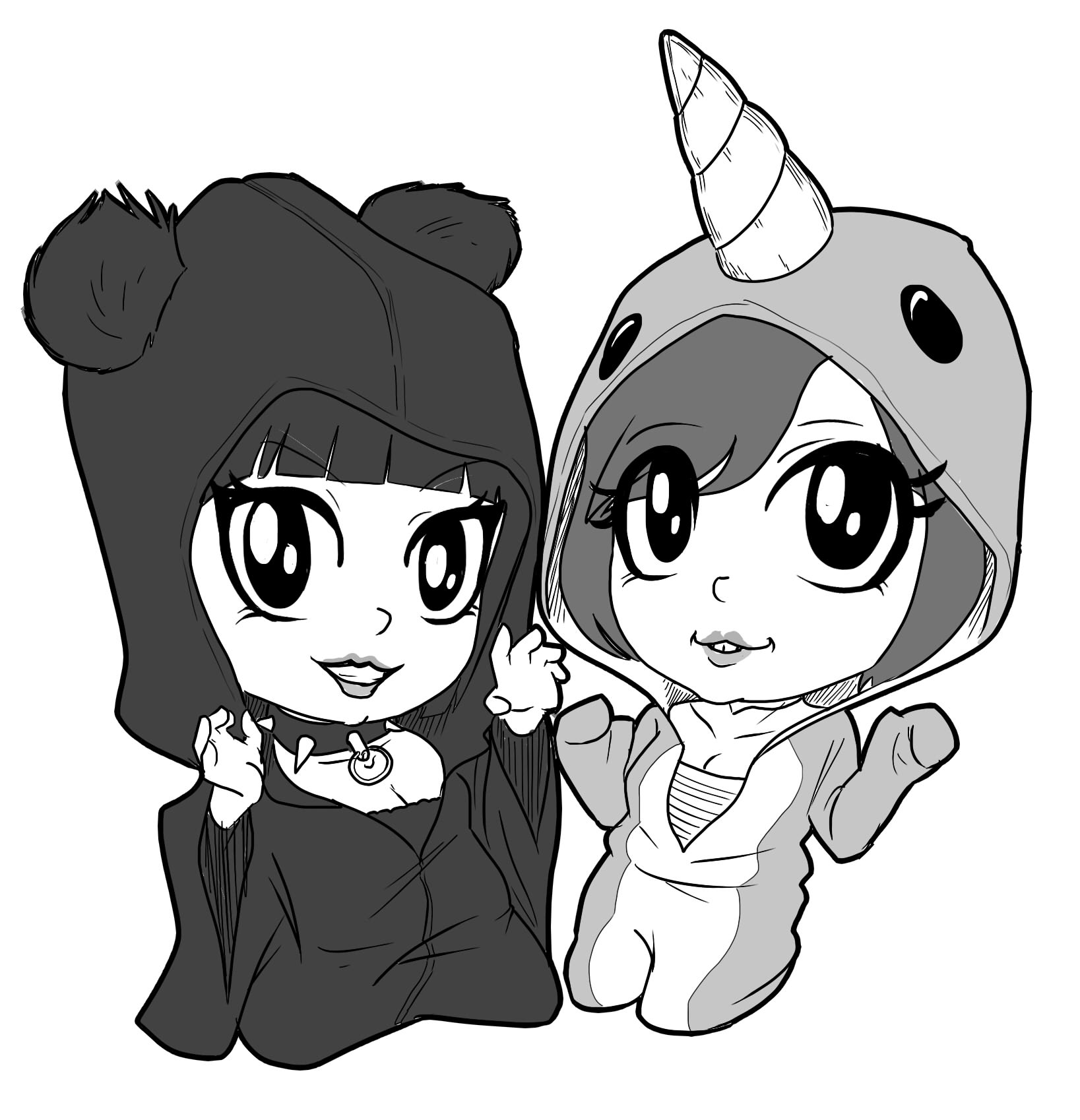 Kawaii Child and Bunny - Coloring page by jeffdoute on DeviantArt