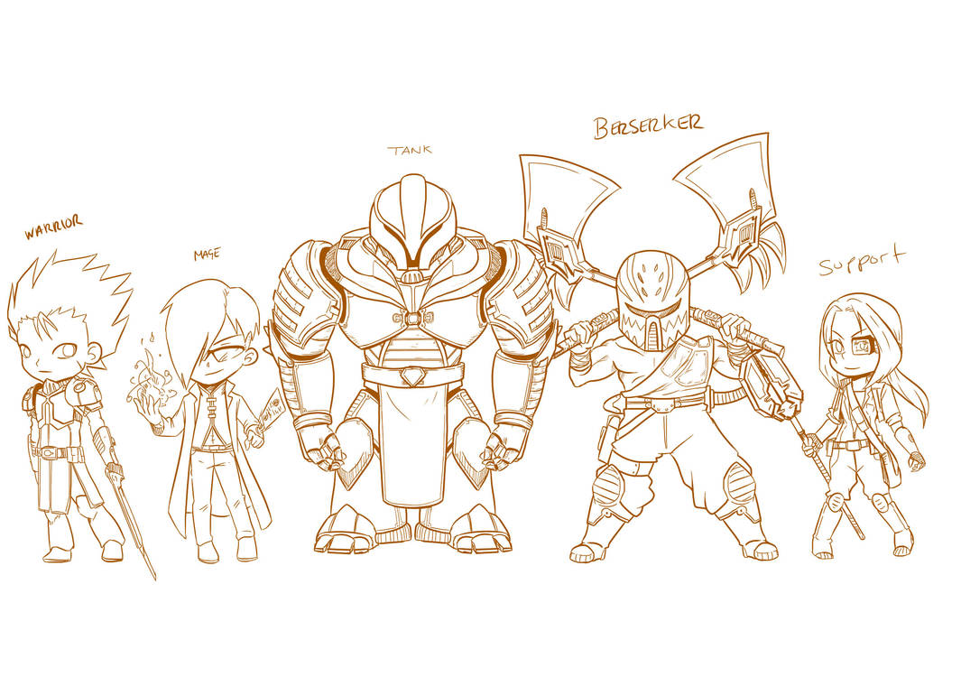 5 OC Techno-Fantasy group by mattwilson83 on DeviantArt