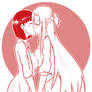 1 SAO Asuna and Suguha kiss