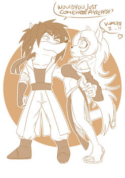 7 OC Valter Bandiccoot and Kushina Wolf