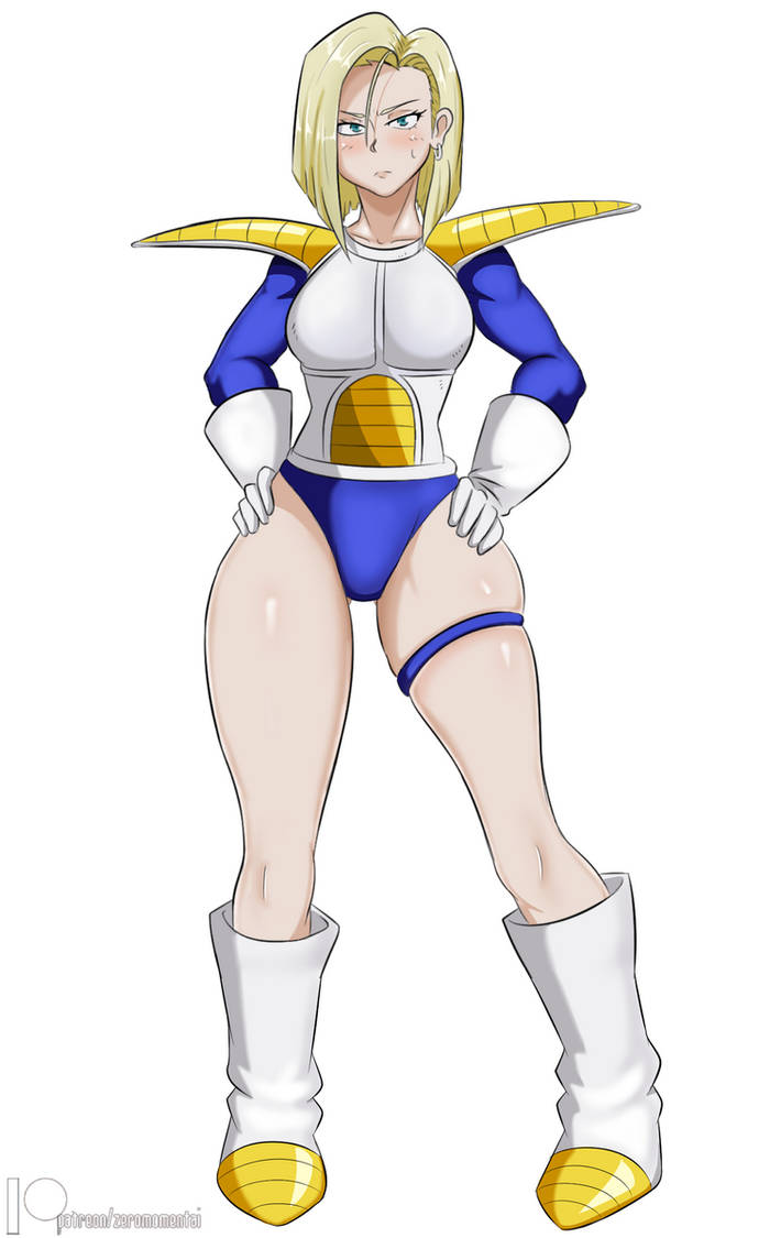 Sayian Armor Android 18 by ZeroMomentai