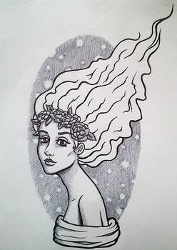 Comet-girl doodle