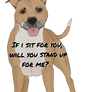 Stand up for staffies