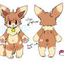 Starrii the Eevee ref design