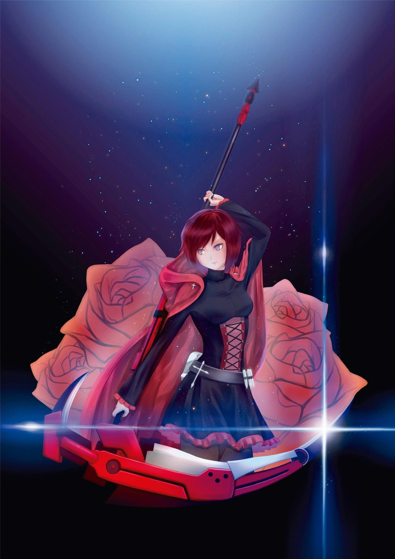Red Roses Glass Rwby Red blossoms rwby Rose by AshleyJaber on DeviantArt