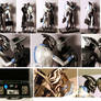Mass Effect - Saren and Nihlus sculpture - details
