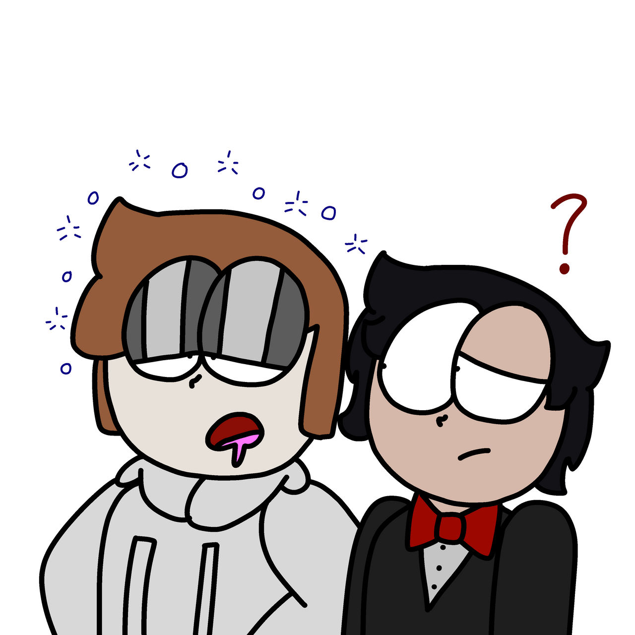 Concerned for his sleepy friend by RascalTheWeirdo on DeviantArt