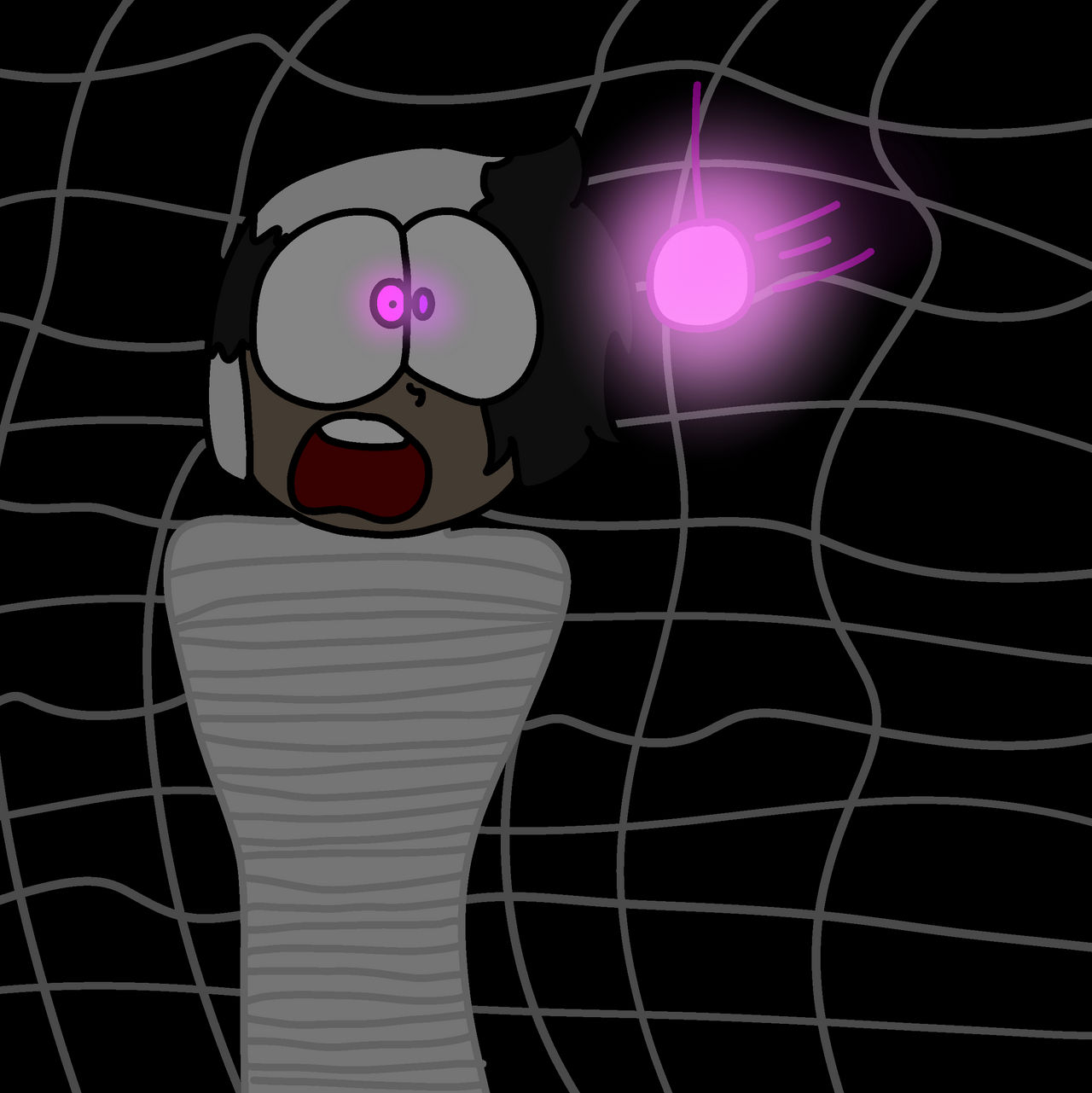 Caught in a web by RascalTheWeirdo on DeviantArt