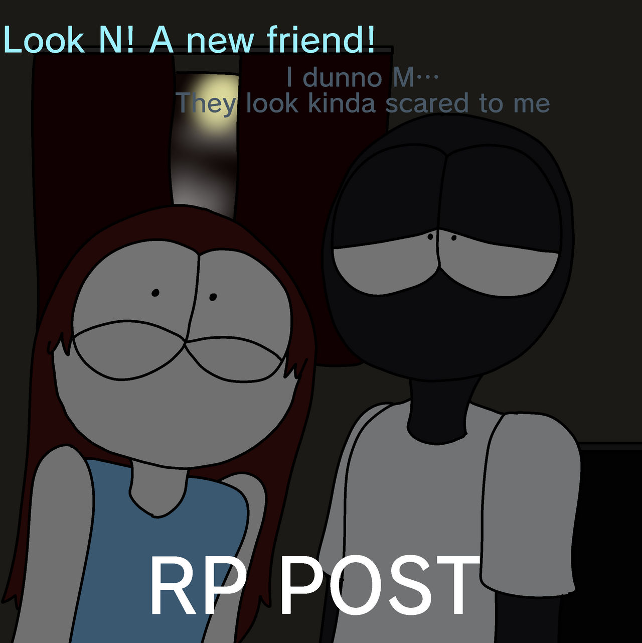 You meet M and N by RascalTheWeirdo on DeviantArt