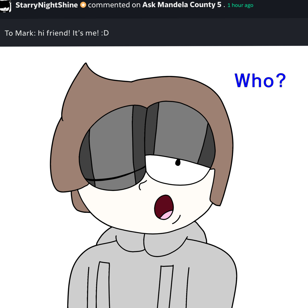 Who? by RascalTheWeirdo on DeviantArt