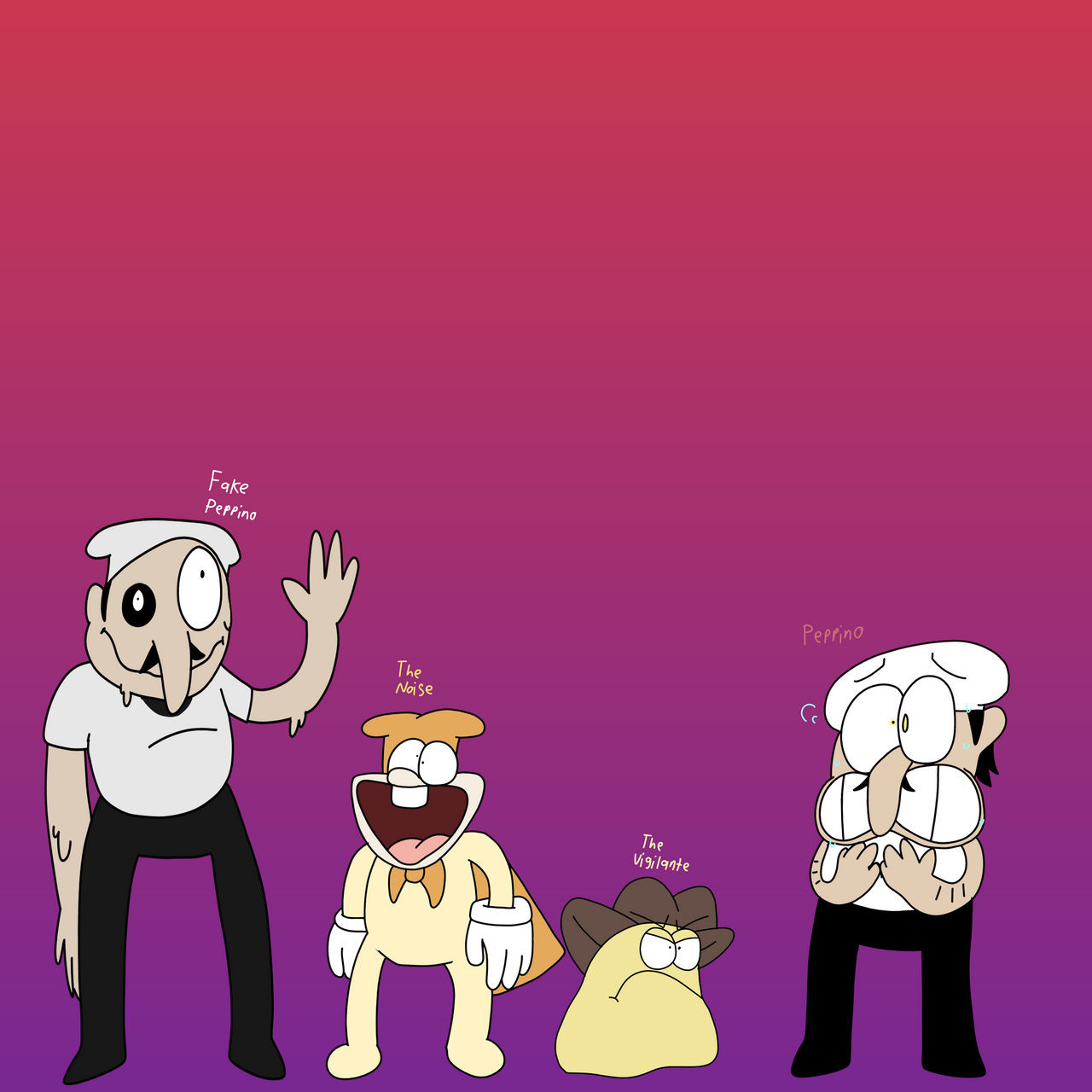Pizza Tower characters in my style by RascalTheWeirdo on DeviantArt