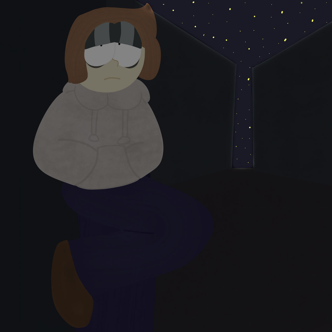 Tired and Alone by RascalTheWeirdo on DeviantArt