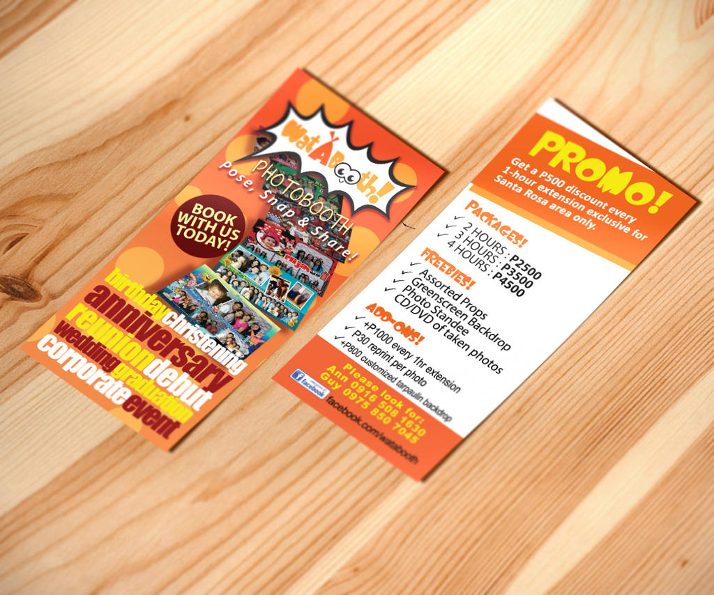 Single Flyer Mock Up (Front and Back)