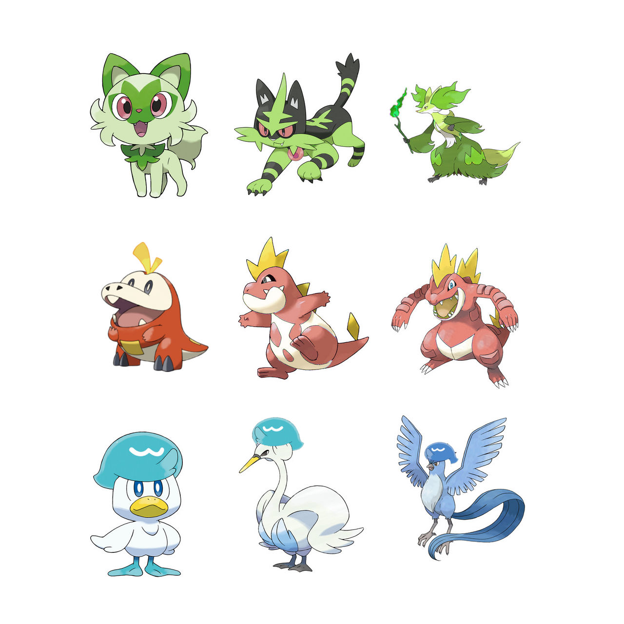 The 'Pokémon Scarlet And Violet' Starter Evolutions Have