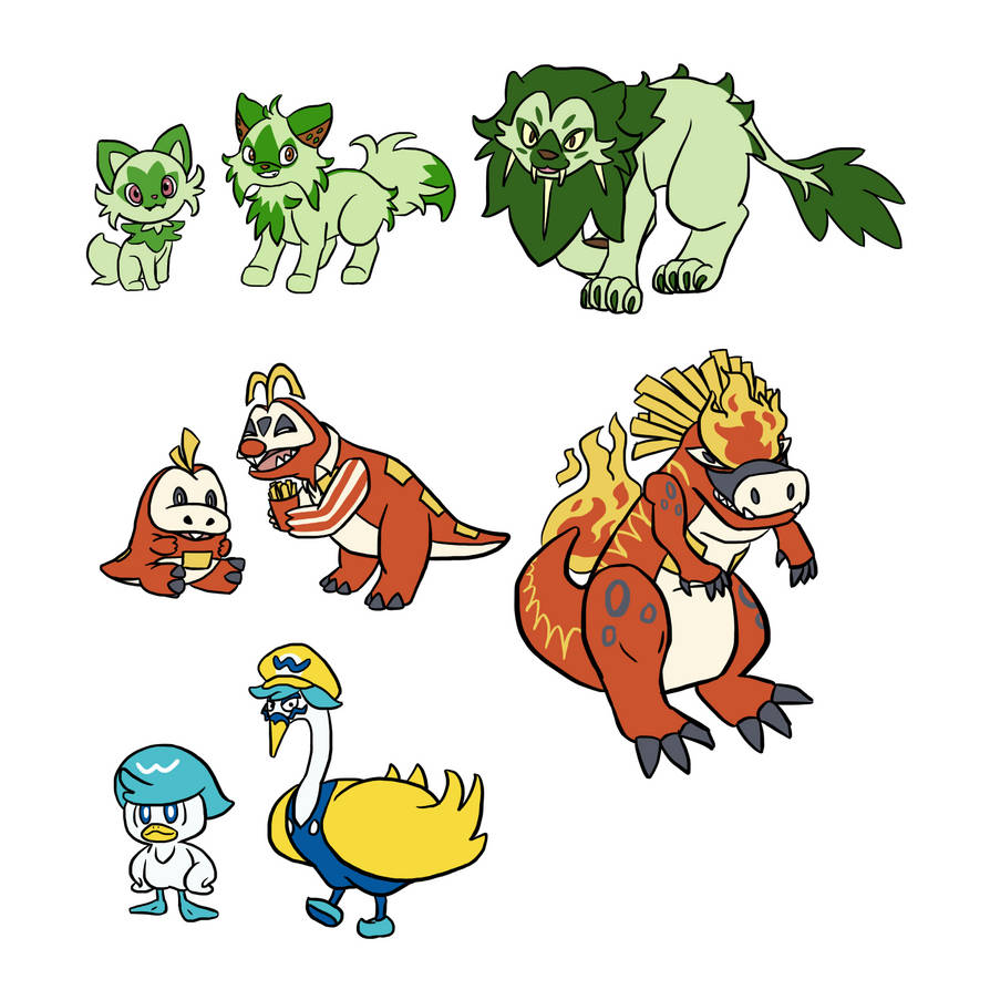Pokémon Scarlet and Violet starters and starter evolutions
