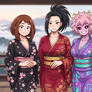 MHA Girls in Kimonos