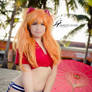 Asuka Evangelion, fun at the beach!