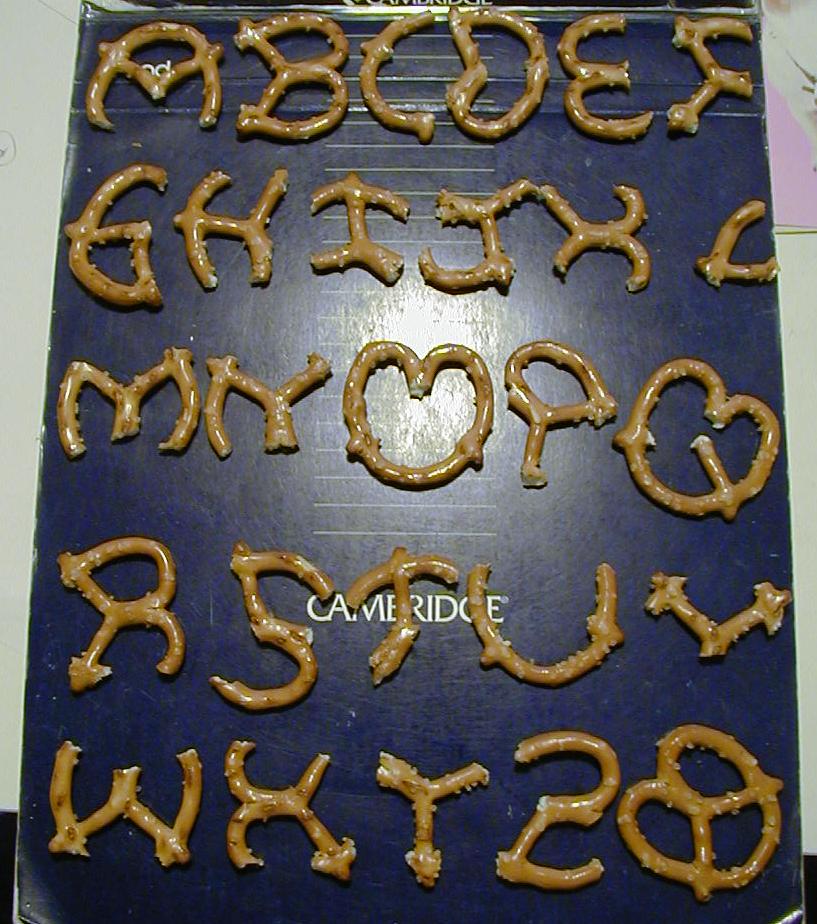 Pretzel Alphabet