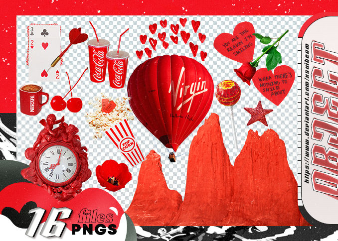 OBJECT PACK 10 - RANDOM RED PNG by xSuibeom on DeviantArt