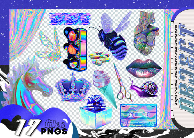 OBJECT PACK 11 - RANDOM HOLOGRAPHIC PNG by xSuibeom on DeviantArt