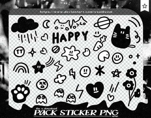 STICKER PACK 115 - CUTE DOODLES