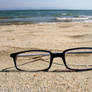 My glasses at the beach