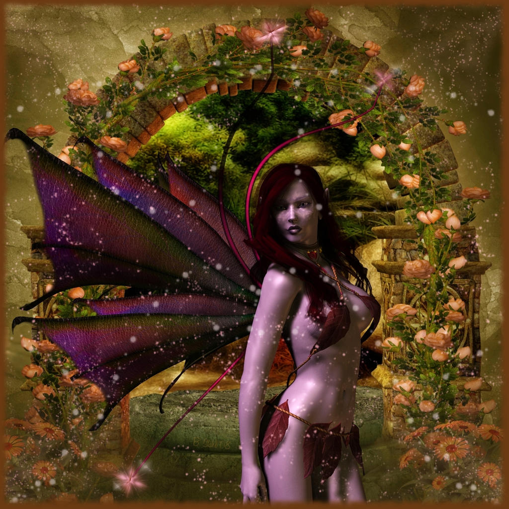 Mischievous Fairy by Lillyanna-Windmane