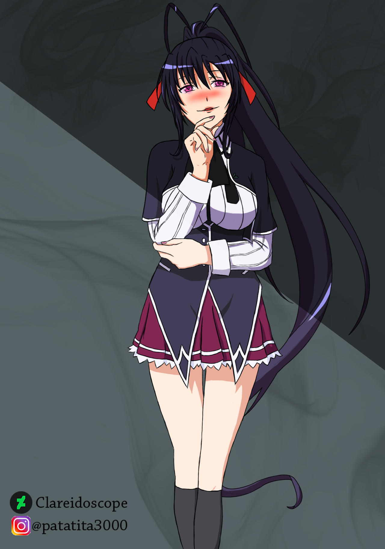 Deviantart Akeno Akeno Himejima - high school DxD by Clareidoscope on DeviantArt