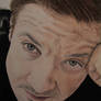 Jeremy Renner, colored Portrait