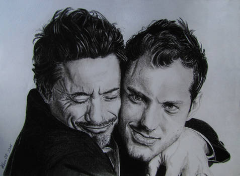 Robert Downey jr and Jude Law