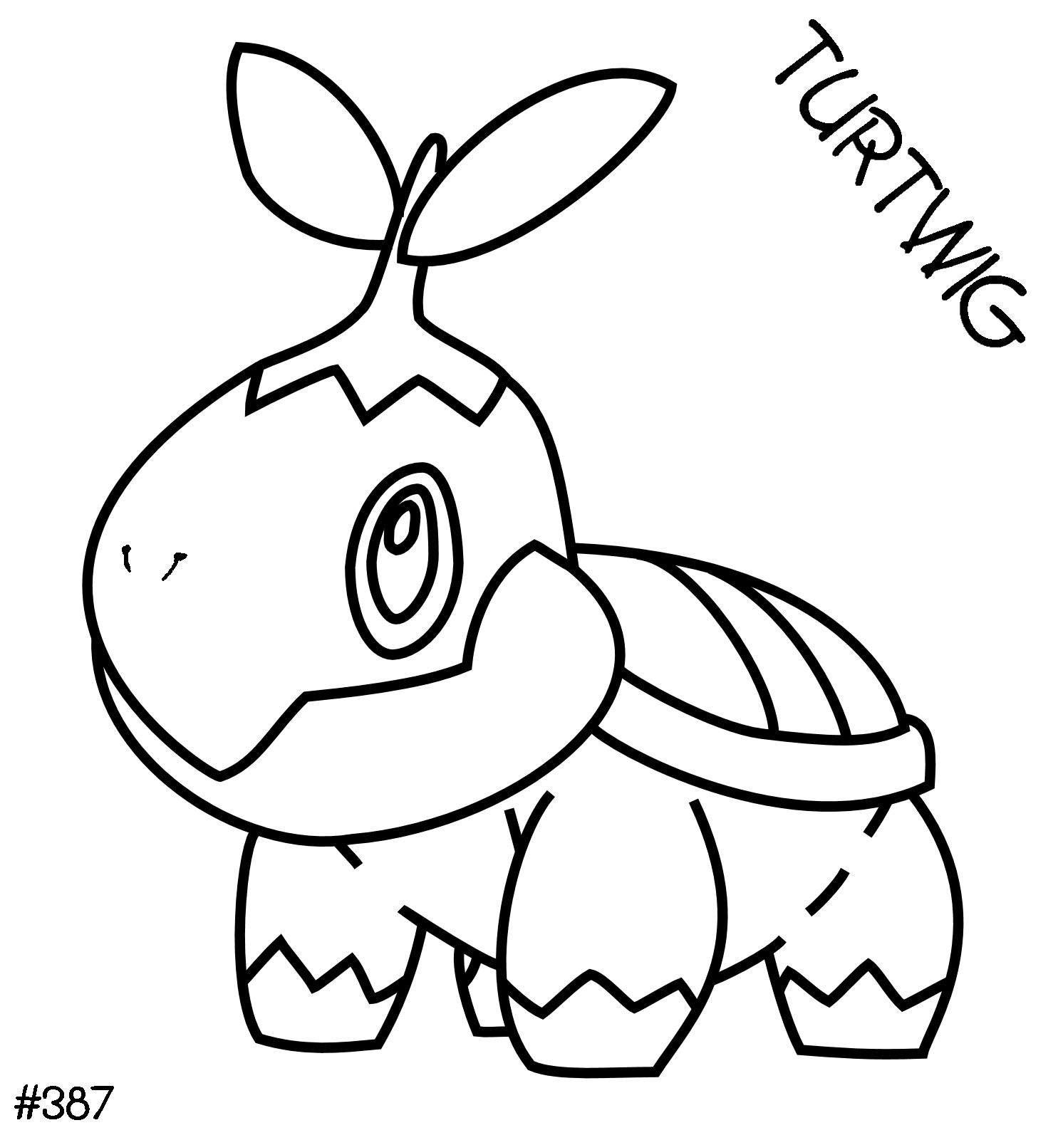 Turtwig Coloring Pages