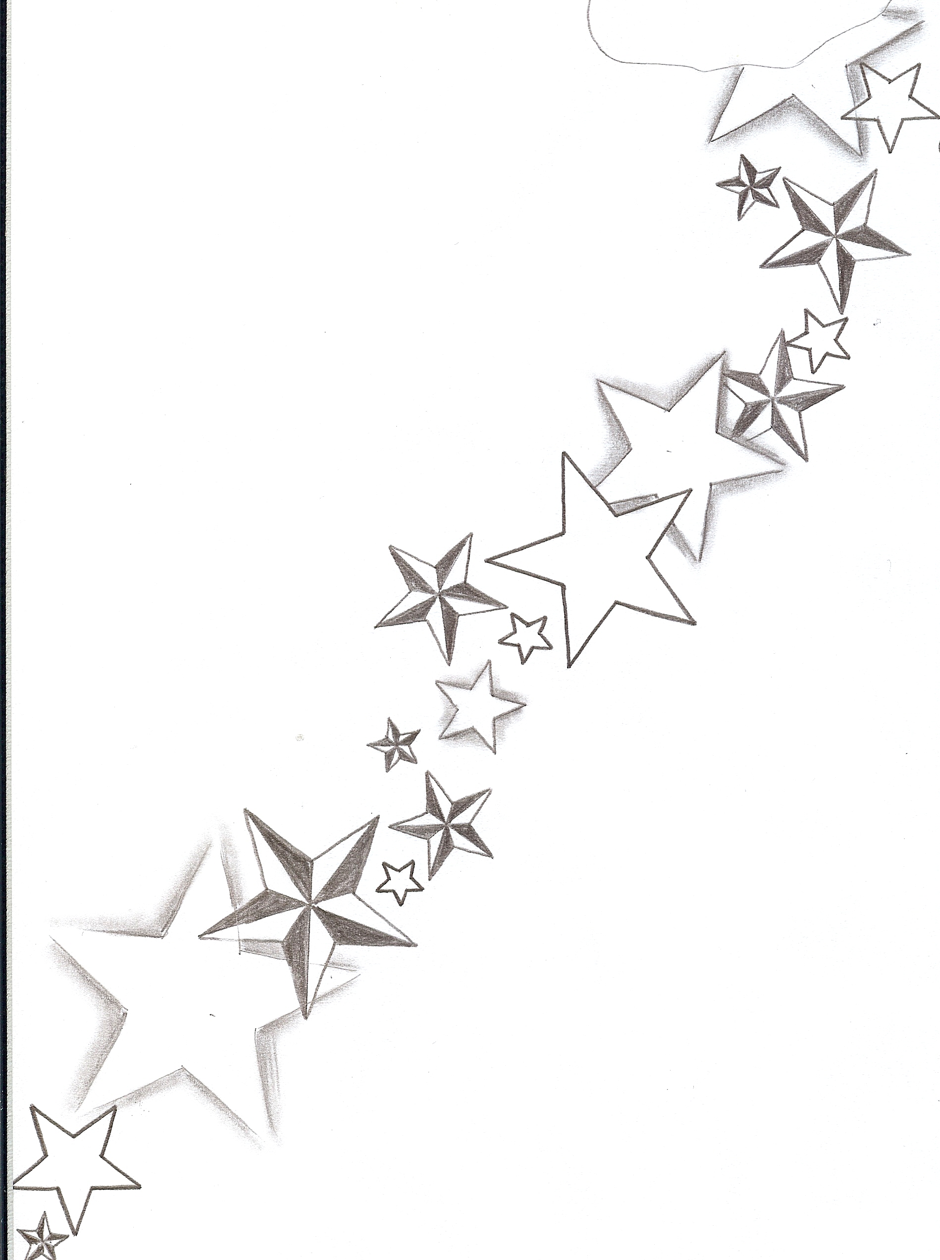 Tattoo Flash Stars shadings