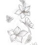 Tattoo Flowers Butterfly 1-2