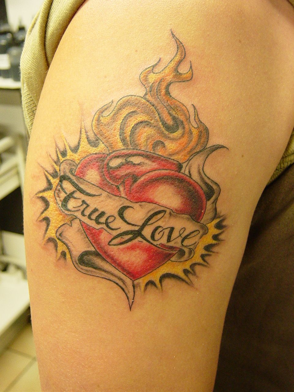 Burning Heart Tattoo by 2Face-Tattoo on DeviantArt