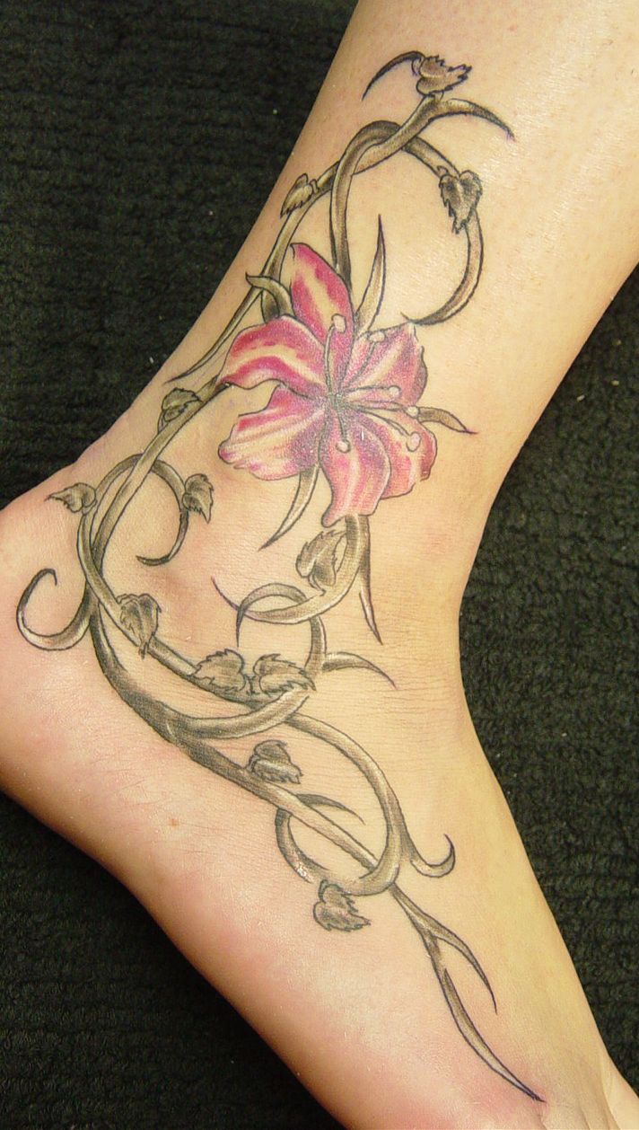 Flower Tribal Tattoo By 2face On