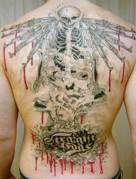 Back piece man Tattoo