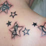 More Stars Letter Tattoo