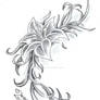 Flower Climb Tattoo Design