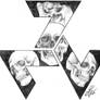 Skull Triskele Tattoo Design